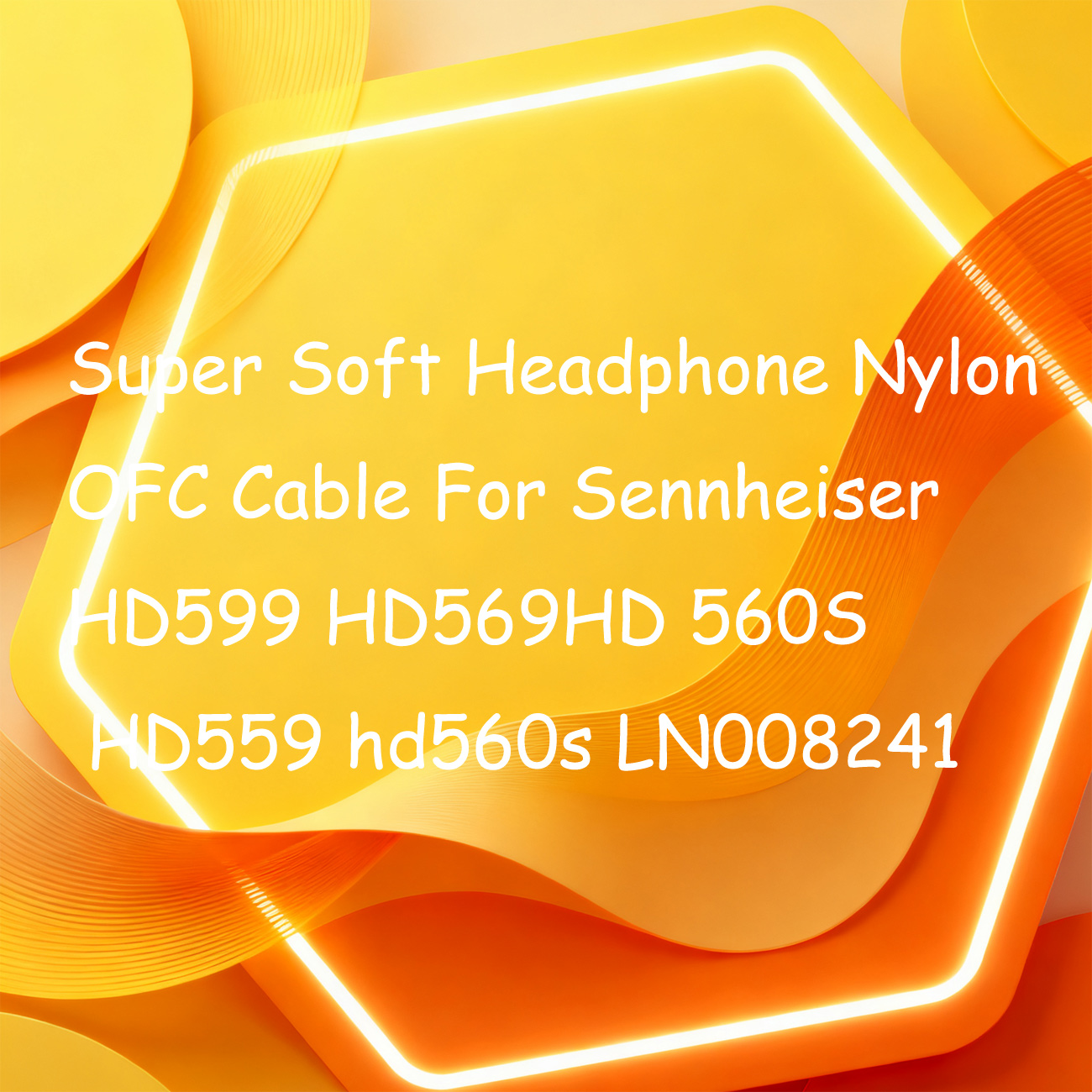 Sennheiser Headphone Hd 560S - Cable de nailon OFC súper suave