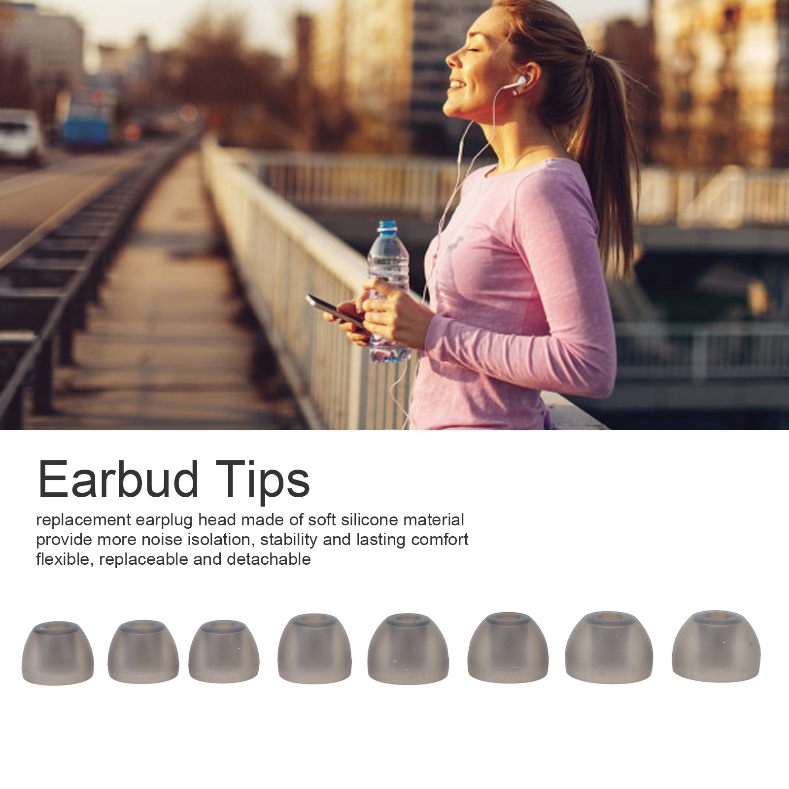 Almohadillas de silicona de re - Silicone Ear Tip Replacement reseña y precio