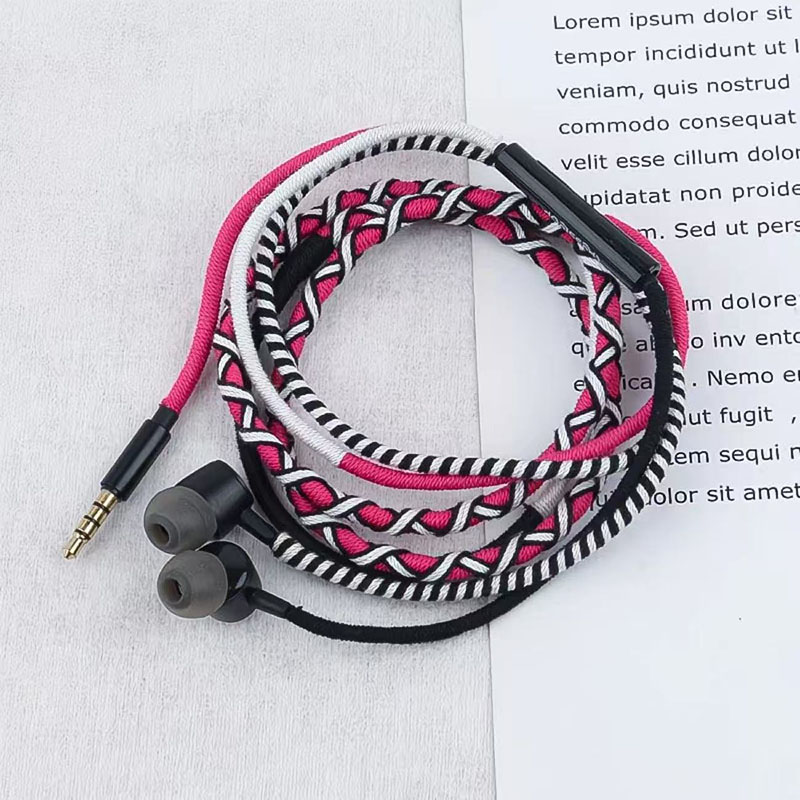 Auriculares con cable trenzado - Wired Earphone Mic reseña y precio